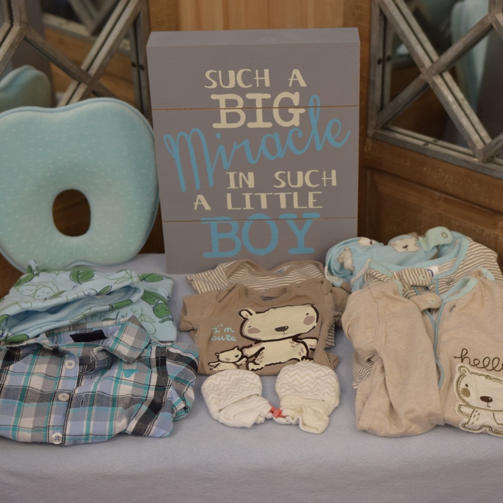 Newborn Boy 10 piece Clothes Bundle